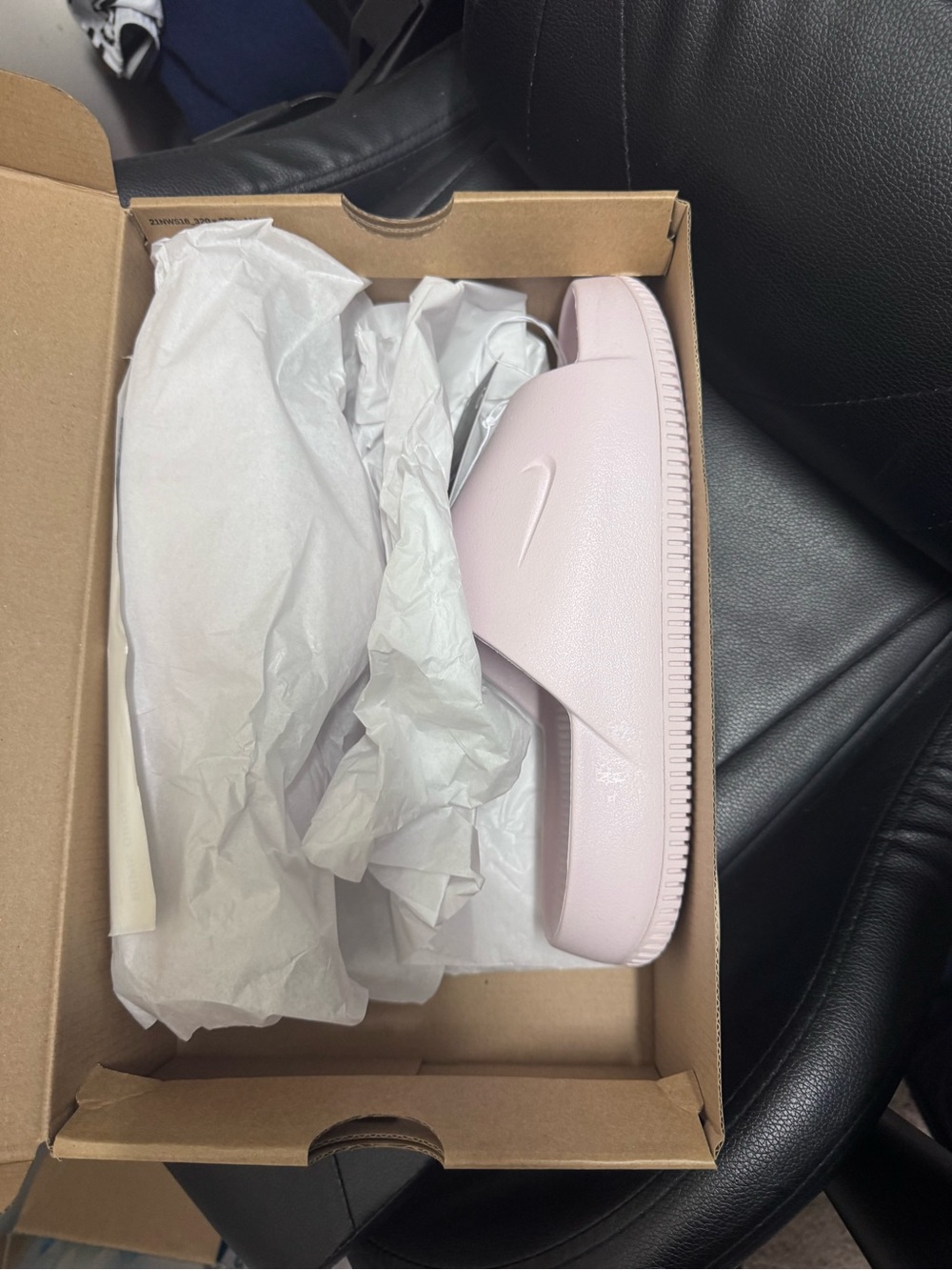 Nike Calm Slide in Barely Rose - Women's - Picture 2 of 4